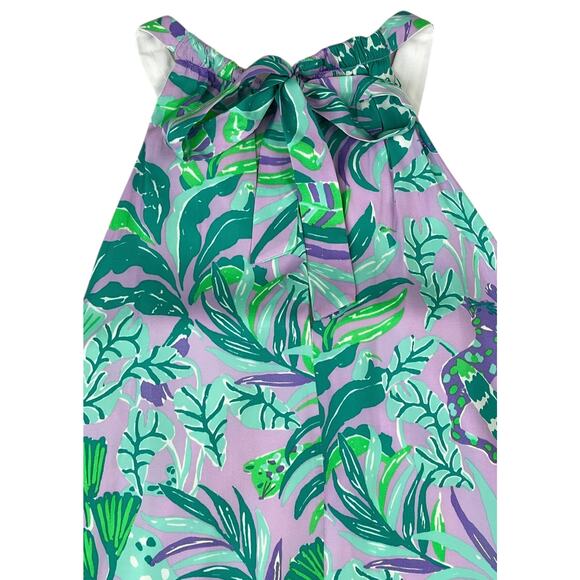 Lilly Pulitzer Rori Halter Top Purple Iris XL Beach Vacation Cruise Resort - Picture 10 of 14